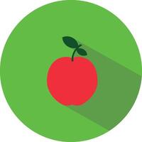 icoon van een appel in vlak stijl. illustratie. vector