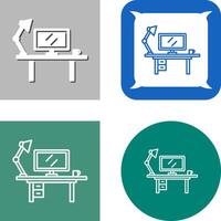 werkruimte pictogram ontwerp vector