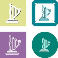 harp icoon ontwerp vector