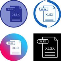 xlsx icoon ontwerp vector