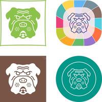 bulldog icoon ontwerp vector
