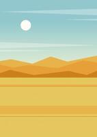 dood vallei ochtend- landschap illustratie. zonsondergang Aan de west vuisthandschoen buttes in monument vallei, Arizona vector