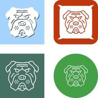 bulldog icoon ontwerp vector