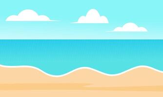 zomer strand vakantie tafereel illustratie vector