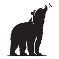 beer silhouet -a beer snuift de lucht illustratie vector