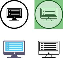 online checklist icoon ontwerp vector