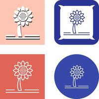 zonnebloem pictogram ontwerp vector