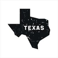 staat van ons Amerika kaarten, Texas kaart logo sjabloon vector