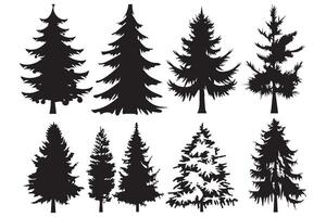 kerstboom silhouet vector