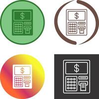 Geldautomaat icoon ontwerp vector