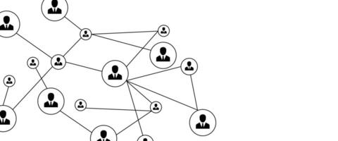 verbinding mensen, netwerk vector