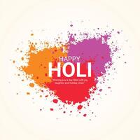 creatief illustratie van gelukkig holi festival voor sociaal media advertenties vector