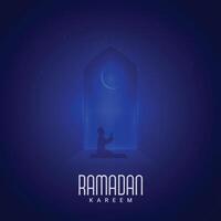 Ramadan kareem creatief ontwerp voor sociaal media advertenties vector