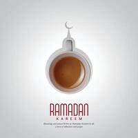 Ramadan kareem creatief ontwerp voor sociaal media advertenties vector