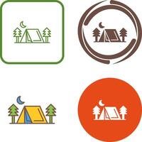 tent icoon ontwerp vector