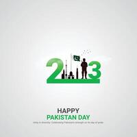 Pakistan resolutie dag. Pakistan resolutie dag creatief advertenties ontwerp. na, , 3d illustratie. vector