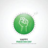 Pakistan resolutie dag. Pakistan resolutie dag creatief advertenties ontwerp. na, , 3d illustratie. vector