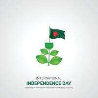 Bangladesh onafhankelijkheid dag. Bangladesh onafhankelijkheid dag creatief advertenties ontwerp maart 26. , 3d illustratie. vector