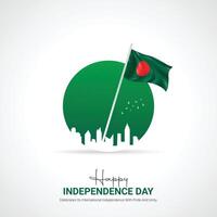 Bangladesh onafhankelijkheid dag. Bangladesh onafhankelijkheid dag creatief advertenties ontwerp maart 26. , 3d illustratie. vector