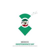 Mexico onafhankelijkheid dag. Mexico onafhankelijkheid dag creatief advertenties ontwerp. na, , 3d illustratie. vector