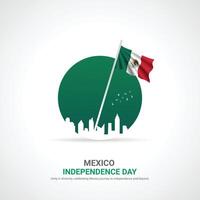 Mexico onafhankelijkheid dag. Mexico onafhankelijkheid dag creatief advertenties ontwerp. na, , 3d illustratie. vector