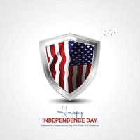 Verenigde staten onafhankelijkheid dag. Verenigde staten onafhankelijkheid dag creatief advertenties ontwerp. sociaal media poster vector