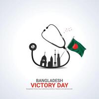 Bangladesh zege dag. Bangladesh zege dag creatief advertenties ontwerp december 16. , 3d illustratie. vector