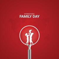 Internationale familie dag. Internationale familie dag creatief advertenties ontwerp. sociaal media na, , 3d illustratie. vector