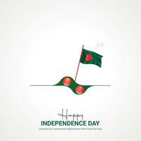 Bangladesh onafhankelijkheid dag. Bangladesh onafhankelijkheid dag creatief advertenties ontwerp maart 26. , 3d illustratie. vector