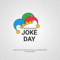 Internationale grap dag.internationaal grap dag creatief advertenties. juli 1, , 3d ilustration vector