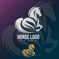 paard logo icoon sjabloon illustratie vector