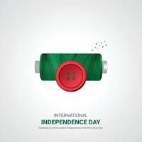 Bangladesh onafhankelijkheid dag. Bangladesh onafhankelijkheid dag creatief advertenties ontwerp maart 26. , 3d illustratie. vector