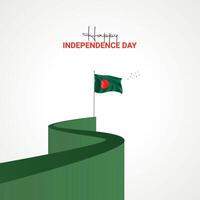 Bangladesh onafhankelijkheid dag. Bangladesh onafhankelijkheid dag creatief advertenties ontwerp maart 26. , 3d illustratie. vector