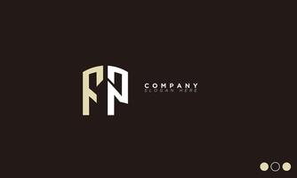 fp alfabet brieven initialen monogram logo vector