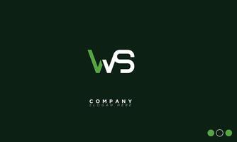 ws alfabet letters initialen monogram logo sw, w en s vector