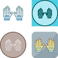 handschoen icoon ontwerp vector