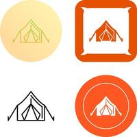 tent icoon ontwerp vector