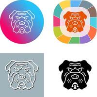 bulldog icoon ontwerp vector