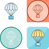 parachute pictogram ontwerp vector