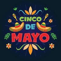 cinco de mayo viering illustratie vector