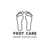 voet zorg podiatri logo met gemakkelijk ontwerp premie kwaliteit vector