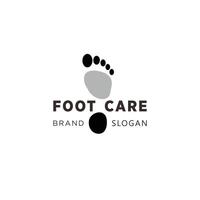voet zorg podiatri logo met gemakkelijk ontwerp premie kwaliteit vector