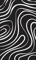 monochroom abstract achtergrond van dynamisch vloeiende lijnen vector