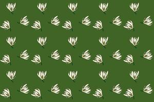 abstract patroon van chempaka bloem bloeiend Aan groen achtergrond. vector