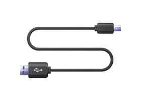 USB kabel connector geïsoleerd Aan wit achtergrond. vector