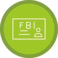 fbi lijn multi cirkel icoon vector