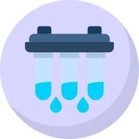 water filter vlak bubbel icoon vector