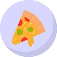 pizza plak vlak bubbel icoon vector
