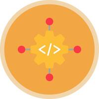 code beheer vlak multi cirkel icoon vector