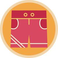 shorts vlak multi cirkel icoon vector